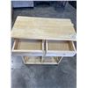 Image 2 : PINE ROLLING DROP SIDE KITCHEN CART