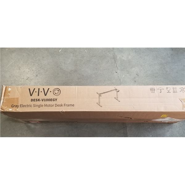 VIVO GRAY ELECTRIC SINGLE MOTOR DESK FRAME
