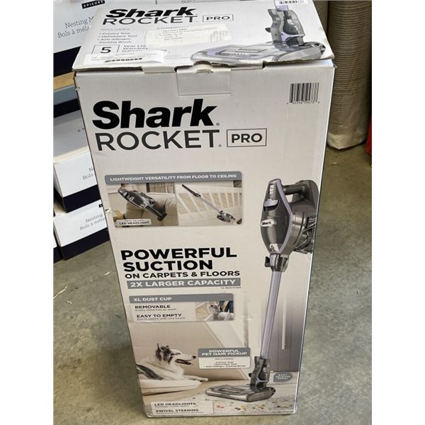 SHARK ROCKET PRO DLX CORDED STICK VACUUM - TESTED WORKING, RETAIL $279