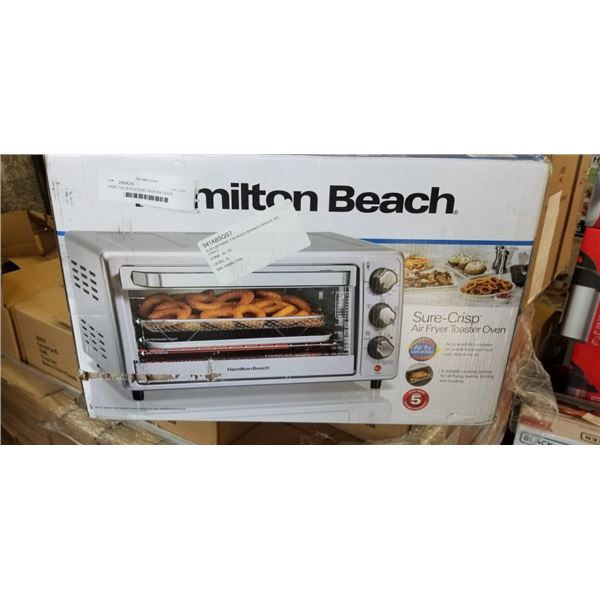 HAMILTON BEACH SURE-CRISP AIR FRYER TOASTER OVEN - TESTED WORKING, RETAIL $129
