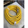 Image 1 : AS NEW 50FT YELLOW  INDOOR OUTDOOR HEAVY DUTY LIGHTED 3 WIRE GROUNDED EXTENSION CORD 10AWG