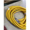Image 3 : AS NEW 50FT YELLOW  INDOOR OUTDOOR HEAVY DUTY LIGHTED 3 WIRE GROUNDED EXTENSION CORD 10AWG
