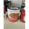 Image 4 : 2.84L OF KETCHUP, 1.36L TOMATO SOUP, FRENCH FRY CUTTER,  AND 2.84L CAN OF BEANS