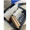 Image 2 : CRATE OF ASSORTED NEW AMAZON OVERSTOCK ITEMS INCLUDING WOOD GAME TOKENS, DICE SETS, FILM PAPER, UNIV