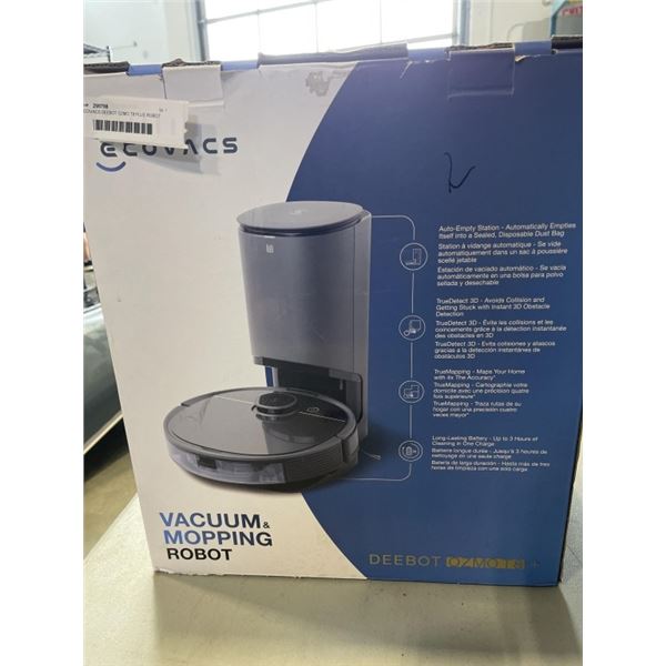 ECOVACS DEEBOT OZMO T8 PLUS ROBOT VACUUM WORKING