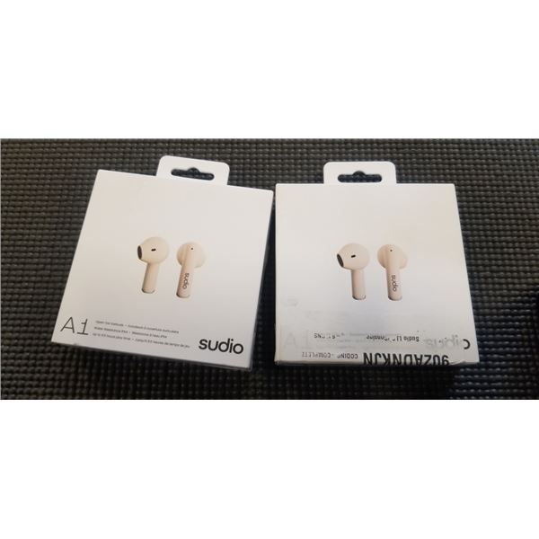 2 PAIRS OF A1 OPEN EAR BLUETOOTH EARBUDS