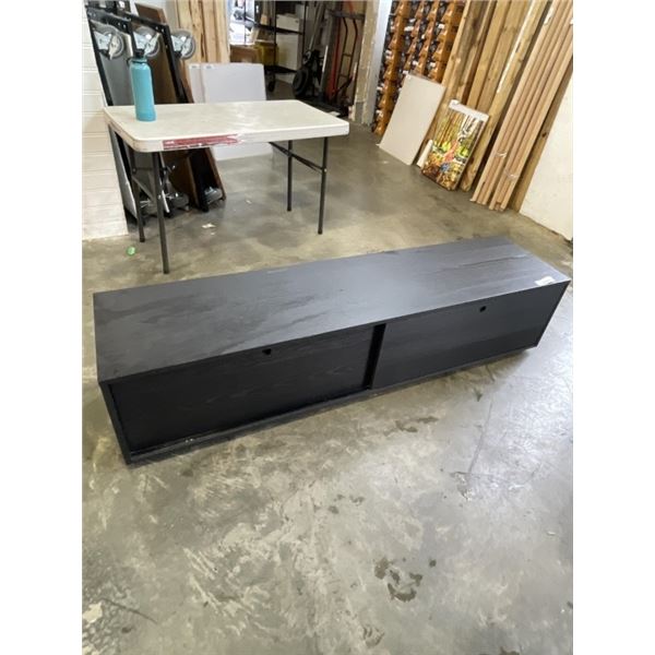 BLACK CREDENZA 75" LONG