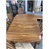 Image 3 : MCM WALNUT DINING TABLE WITH 5 CHAIRS