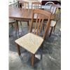 Image 4 : MCM WALNUT DINING TABLE WITH 5 CHAIRS