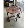 Image 5 : CARVED ANTIQUE FOLDING TABLE