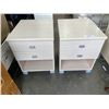 Image 1 : PAIR OF 2 DRAWER OPEN NIGHT STANDS