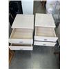 Image 3 : PAIR OF 2 DRAWER OPEN NIGHT STANDS