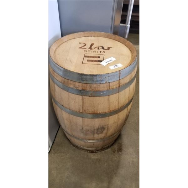 SOLID OAK WHISKEY BARRELL