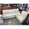 Image 1 : BEIGE UPHOLSTERED SOFA  AND CHAIR