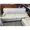 Image 2 : BEIGE UPHOLSTERED SOFA  AND CHAIR