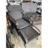 Image 3 : 6PC WICKER PATIO SET - 2 CHAIRS W/ OTTOMANS, LOVE SEAT, AND GLASS TOP TABLE