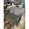 Image 6 : 6PC WICKER PATIO SET - 2 CHAIRS W/ OTTOMANS, LOVE SEAT, AND GLASS TOP TABLE