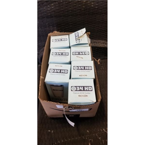 7 NEW 20 OZ STAINLESS STEEL TUMBLERS