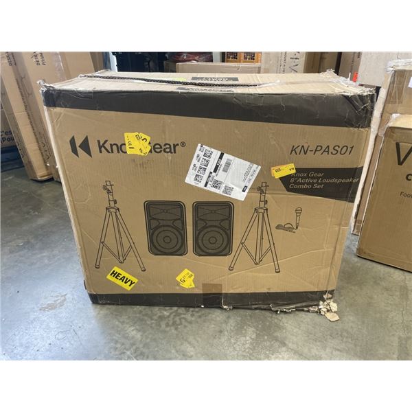 KNOXGEAR 8 ACTIVE LOUDPSEAKER COMBO SET, MODEL KN-PAS01