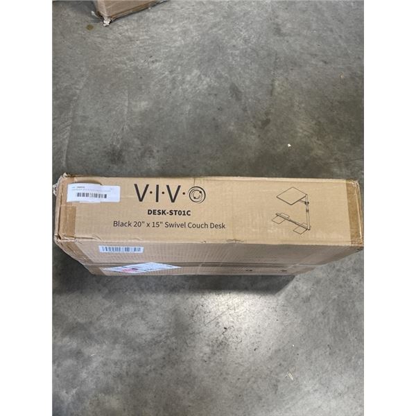 VIVO BLACK 20 X 15 INCH SWIVEL COUCH DESK