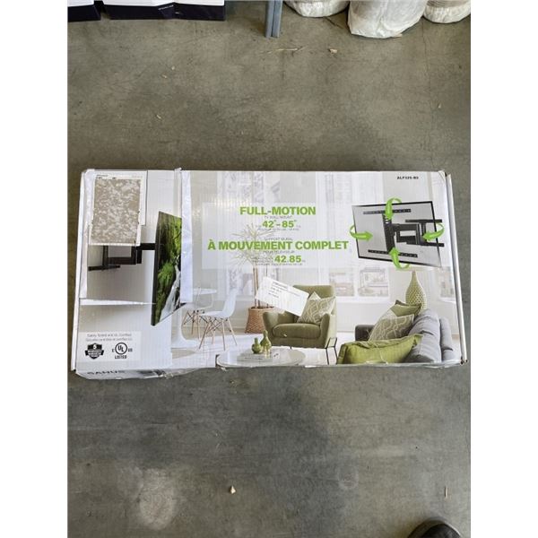 SANUS ACCENTS 42"-85" FULL MOTION TV WALL MOUNT, RETAIL $249