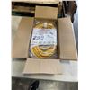 Image 1 : AS NEW 25FT YELLOW  INDOOR OUTDOOR HEAVY DUTY LIGHTED 3 WIRE GROUNDED EXTENSION CORD 10AWG