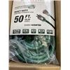 Image 3 : AS NEW 50FT GREEN  INDOOR OUTDOOR HEAVY DUTY LIGHTED 3 WIRE GROUNDED EXTENSION CORD 14AWG