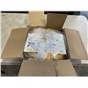 Image 1 : AS NEW 75FT YELLOW 3 OUTLET INDOOR OUTDOOR HEAVY DUTY LIGHTED 3 WIRE GROUNDED EXTENSION CORD 12AWG