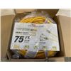 Image 2 : AS NEW 75FT YELLOW 3 OUTLET INDOOR OUTDOOR HEAVY DUTY LIGHTED 3 WIRE GROUNDED EXTENSION CORD 12AWG