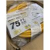 Image 3 : AS NEW 75FT YELLOW 3 OUTLET INDOOR OUTDOOR HEAVY DUTY LIGHTED 3 WIRE GROUNDED EXTENSION CORD 12AWG