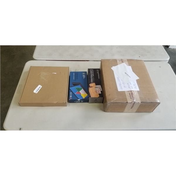 AS NEW YELLOW MOUNTAIN NAH JONG SET AND ASSORTED YELLOW MOUNTAIN BOARD GAMES