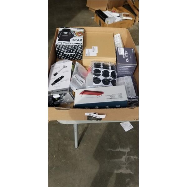 NEW AMAZON OVERSTOCK INCLUDING KITCHEN ITEMS AIR TIGHT BUTTER DISH AND MINI WAFFLE MAKER HAND BLENDE
