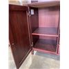 Image 4 : 2 PIECE MAHOGANY FINISH DISPLAY CABINET