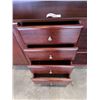 Image 6 : 2 PIECE MAHOGANY FINISH DISPLAY CABINET