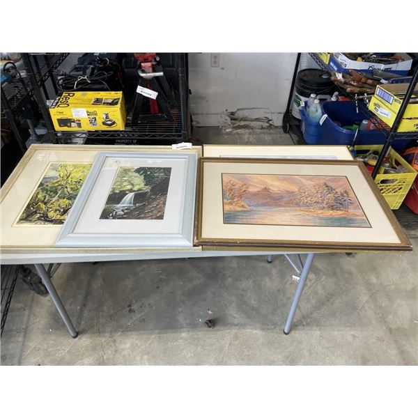 LOT OF FRAMED VINTAGE WATER COLOURS