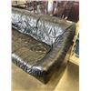 Image 9 : 3 PIECE BLACK LEATHER SOFA, LOVESEAT, AND CHAIR