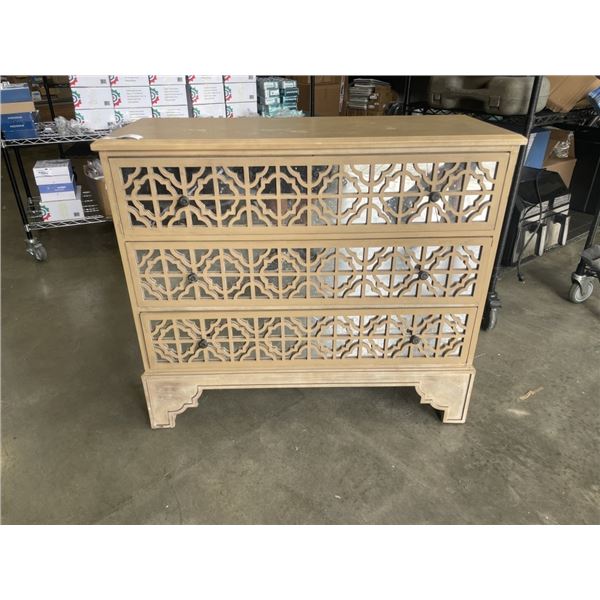 3 DRAWER MIRROR FRONT DRESSER