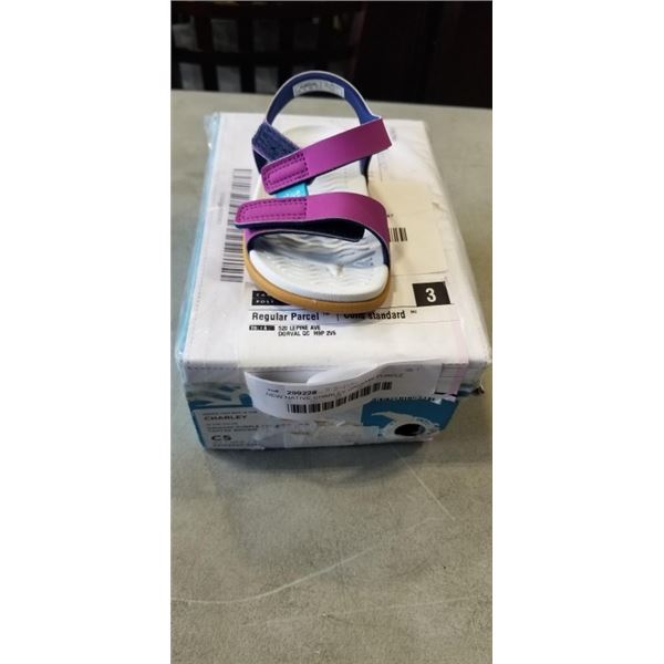 NEW NATIVE CHARLEY ORIGAMI PURPLE CHILDS SIZE C5 SNADALS