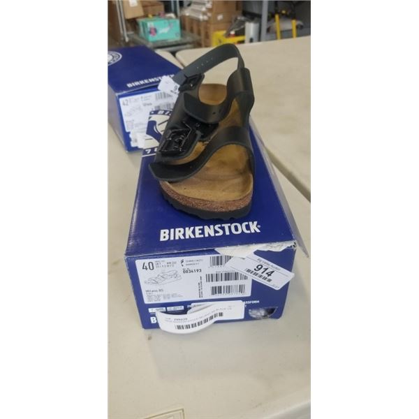NEW BIRKENTSTOCK MILANO BS BLACK US MENS 7, LADIES 9
