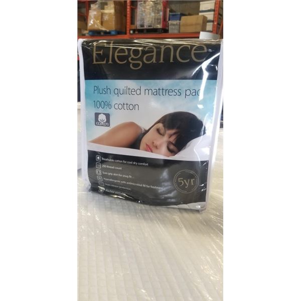 NEW KING SIZE BREATHABLE QUILTED MATTRESS PAD