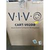 Image 2 : VIVO BLACK MOBILE COMPUYTER WORKSTATION CART-V02DB
