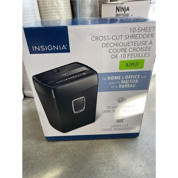 INSIGNIA 6 SHEET CROSS CUT PAPER SHREDDER - TESTED WORKING