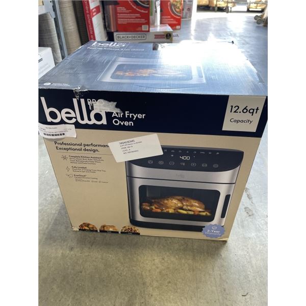 BELLA PRO 12.6QT DIGITAL AIR FYRER OVEN - TESTED WORKING, RETAIL $299