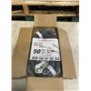 Image 1 : AS NEW 50FT BLACK 3 OUTLET INDOOR OUTDOOR HEAVY DUTY LIGHTED 3 WIRE GROUNDED EXTENSION CORD 12AWG