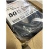 Image 3 : AS NEW 50FT BLACK 3 OUTLET INDOOR OUTDOOR HEAVY DUTY LIGHTED 3 WIRE GROUNDED EXTENSION CORD 12AWG