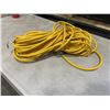 Image 2 : AS NEW 75FT YELLOW  INDOOR OUTDOOR HEAVY DUTY LIGHTED 3 WIRE GROUNDED EXTENSION CORD 14AWG