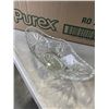 Image 9 : 2 VINTAGE GLASS BOAT DISHES, ANCHOR HOCKING CUT GLASS AND VINTAGE AMERICAN BRILLIANT PERIOD CUT GLAS