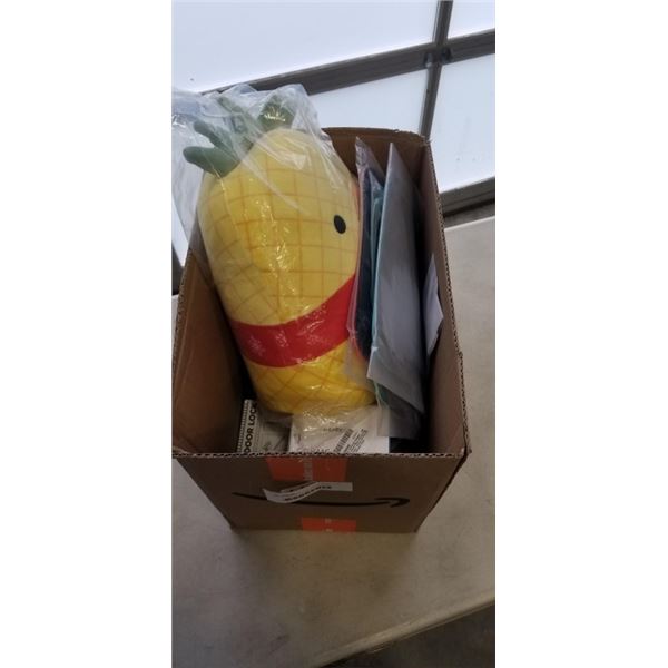 BOX OF AMAZON OVER STOCK ITEMS