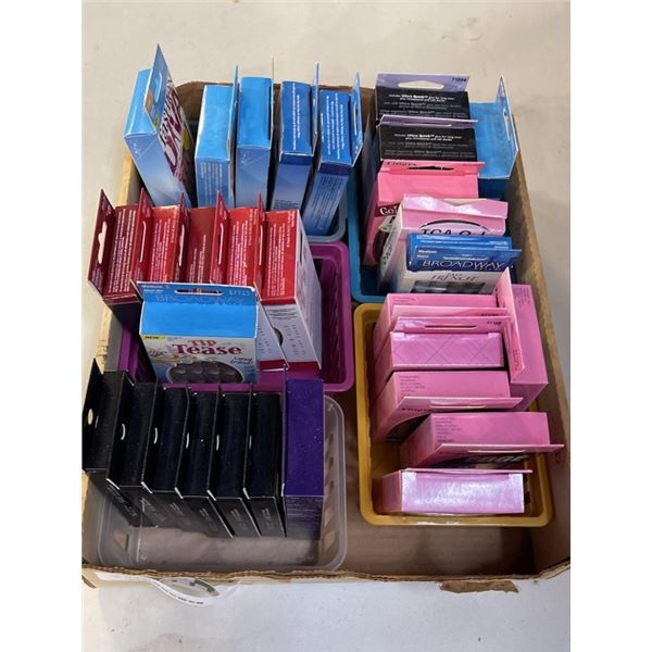 TRAY OF NEW PRESS ON NAILS