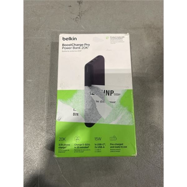 BELKIN BOOSTCHARGE PRO POWER BANK 20K BLACK